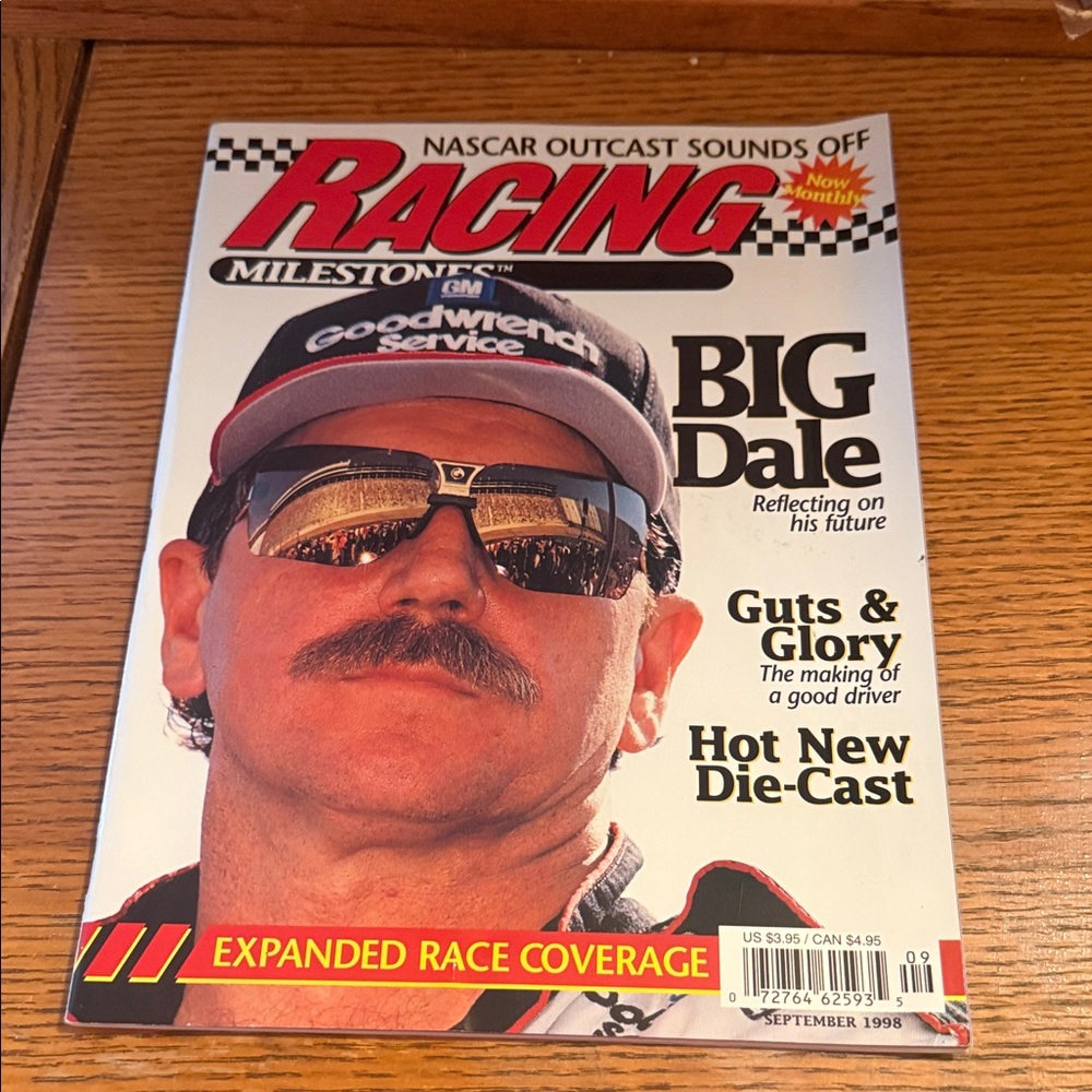 Dale Earnhardt Sept. 1998 Racing Milestones Magazine – “Big Dale” NASCAR Cover